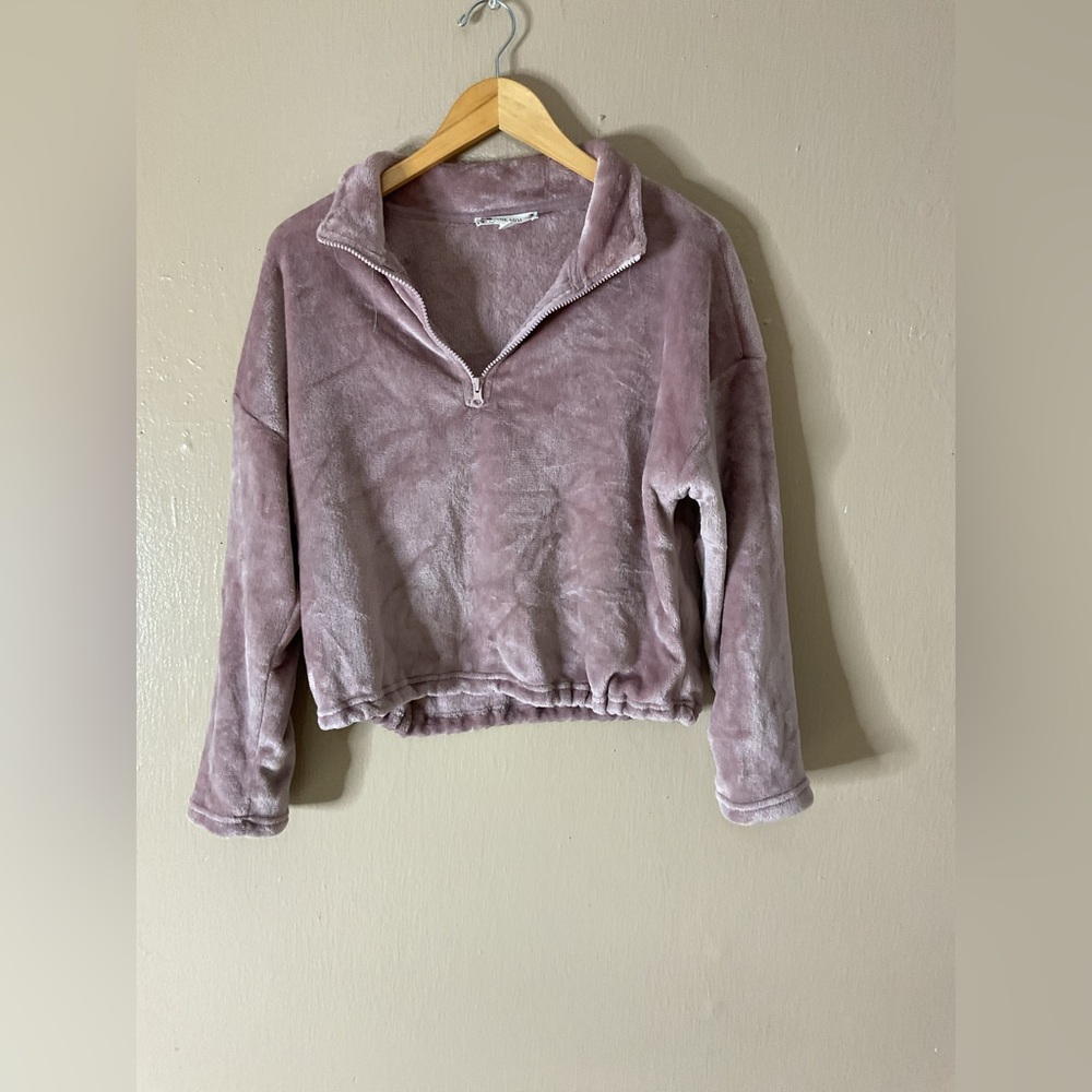 Super Plush Teddy Jacket In Rose Size L